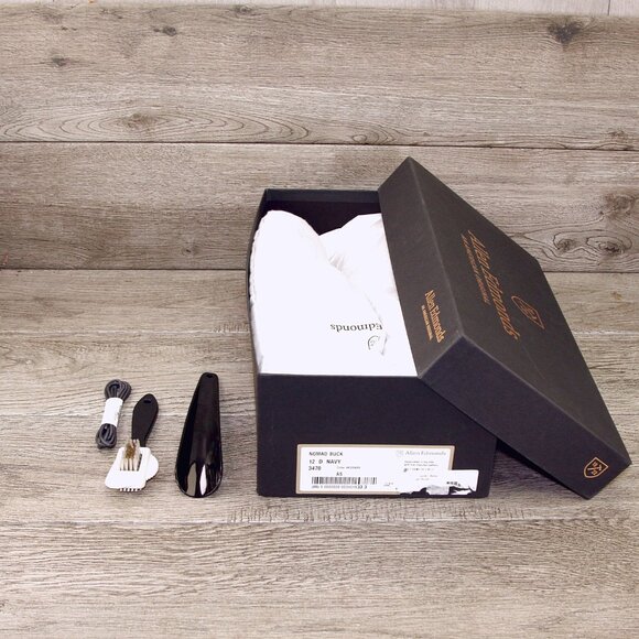 * NIB * $443 Allen Edmonds NOMAD 12 D + Matching Belt 34 - Navy * add $15 Trees main image 11